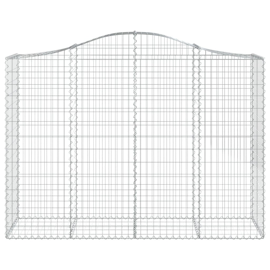 Schanskorven 12 st gewelfd 200x50x140/160 cm ijzer 12 200 x 50 x 140/160 cm