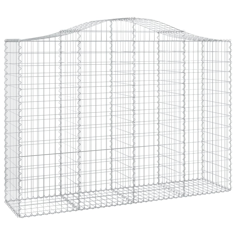 Schanskorven 14 st gewelfd 200x50x140/160 cm ijzer 14 200 x 50 x 140/160 cm