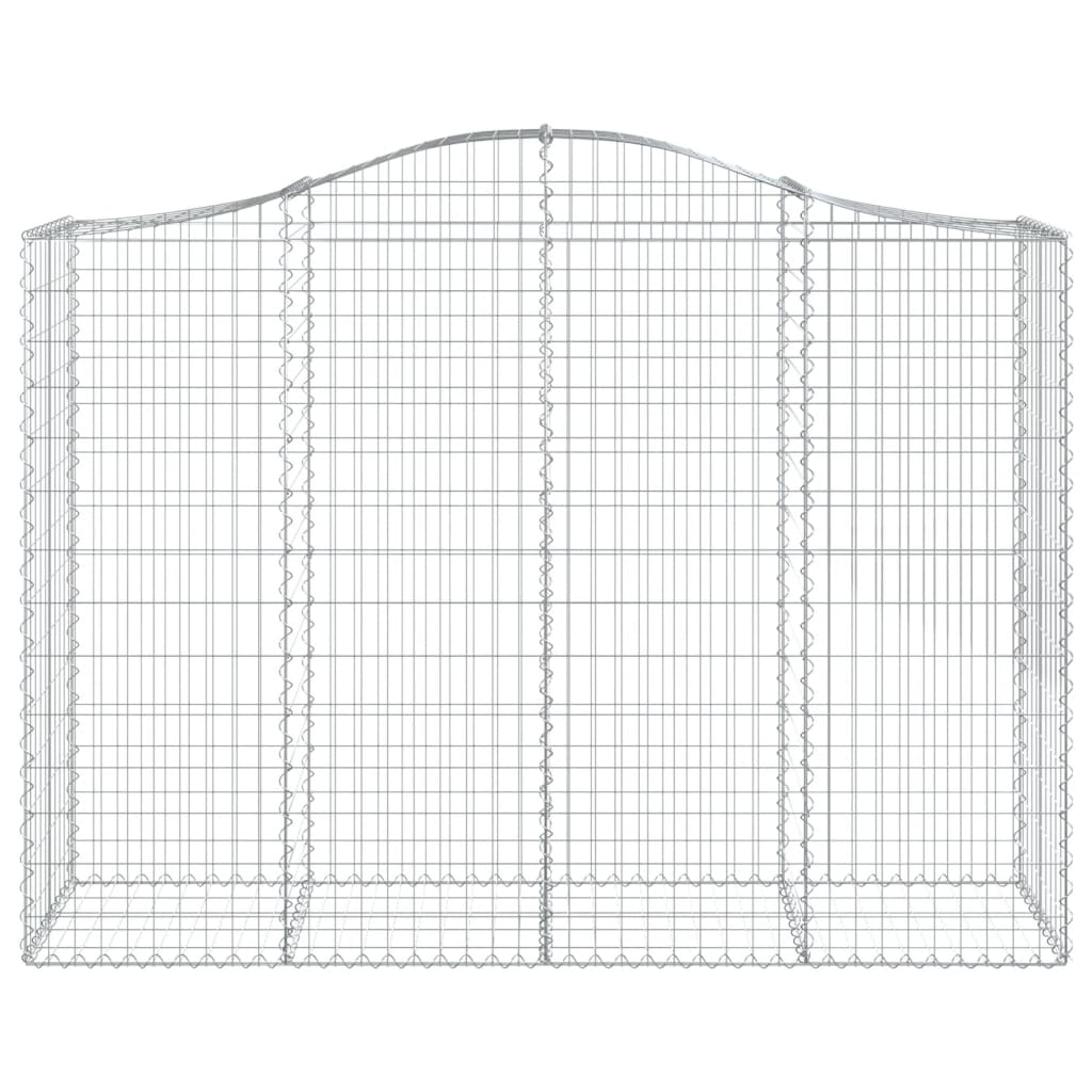 Schanskorven 14 st gewelfd 200x50x140/160 cm ijzer 14 200 x 50 x 140/160 cm