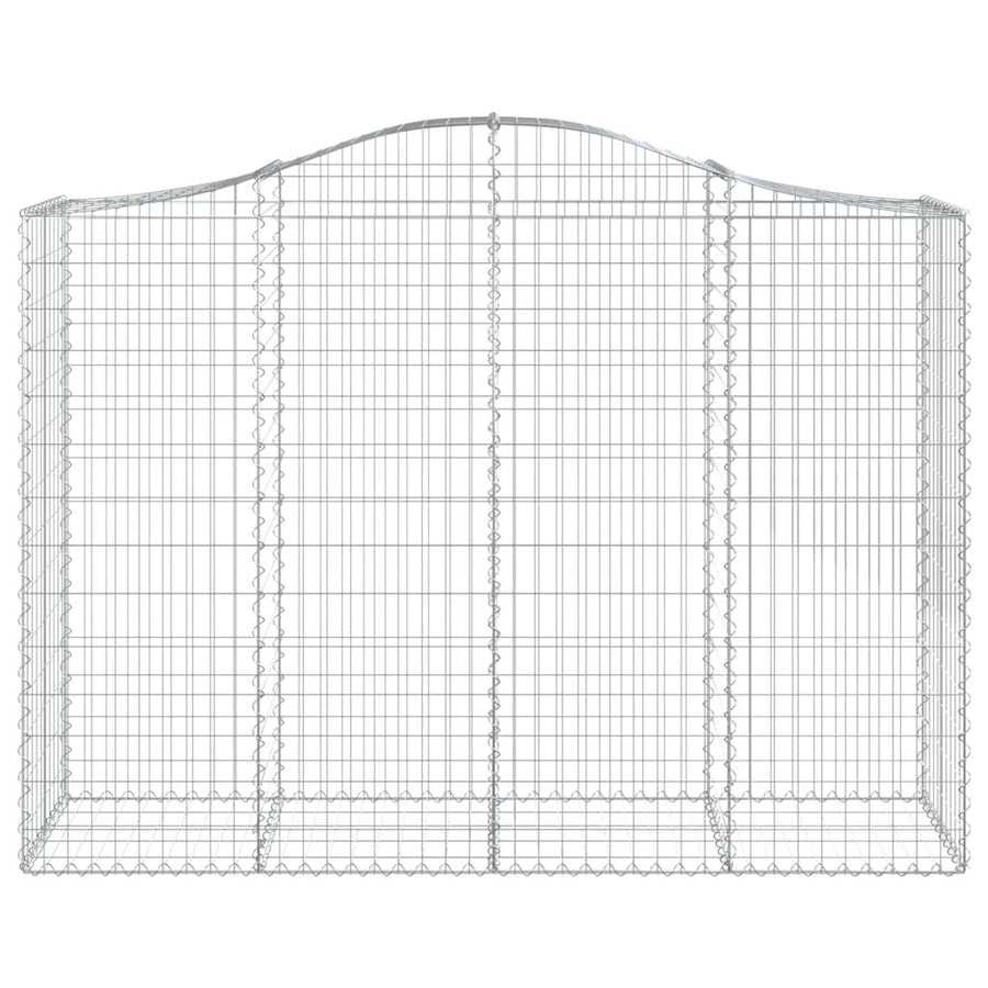 Schanskorven 14 st gewelfd 200x50x140/160 cm ijzer 14 200 x 50 x 140/160 cm