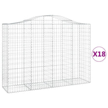 Schanskorven 18 st gewelfd 200x50x140/160 cm ijzer 18 200 x 50 x 140/160 cm