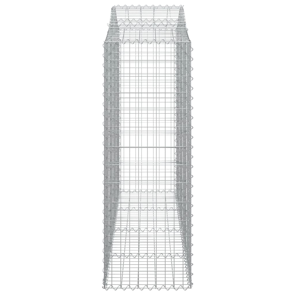 Schanskorven 20 st gewelfd 200x50x140/160 cm ijzer 20 200 x 50 x 140/160 cm