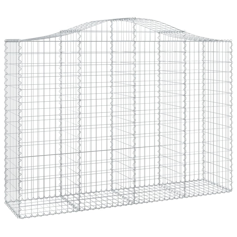 Schanskorven 25 st gewelfd 200x50x140/160 cm ijzer 25 200 x 50 x 140/160 cm