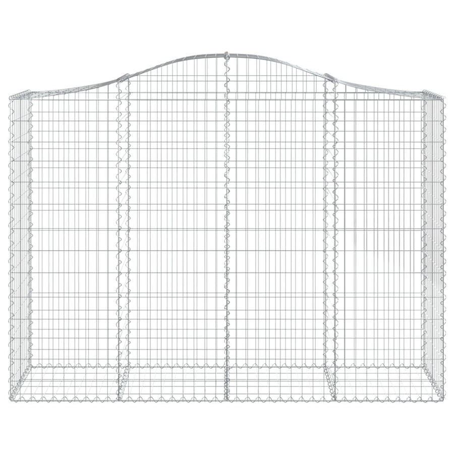 Schanskorven 25 st gewelfd 200x50x140/160 cm ijzer 25 200 x 50 x 140/160 cm