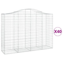 Schanskorven 40 st gewelfd 200x50x140/160 cm ijzer 40 200 x 50 x 140/160 cm