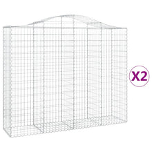 Schanskorven 2 st gewelfd 200x50x160/180 cm ijzer 2 200 x 50 x 160/180 cm