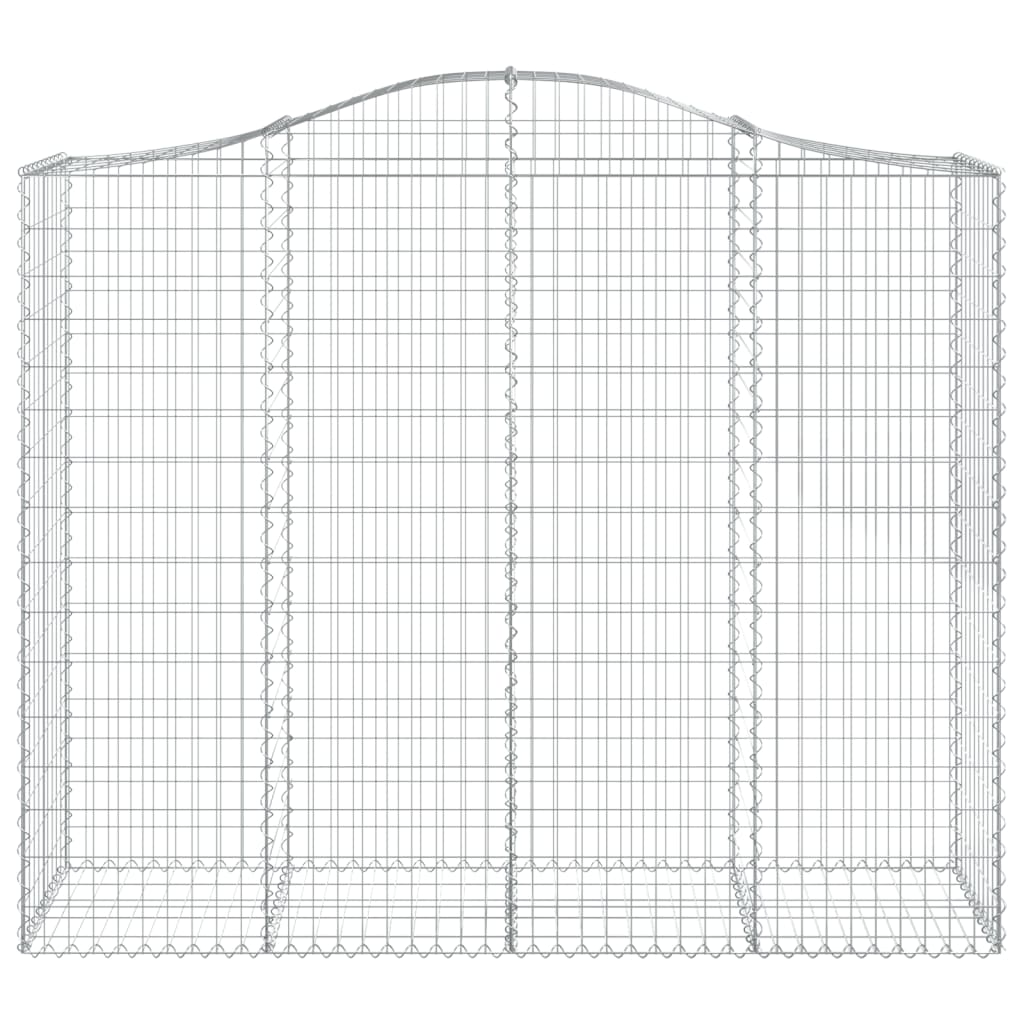 Schanskorven 2 st gewelfd 200x50x160/180 cm ijzer 2 200 x 50 x 160/180 cm