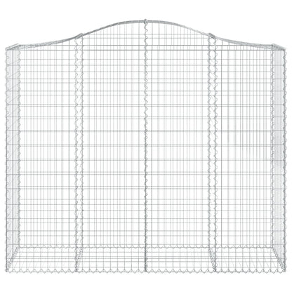 Schanskorven 2 st gewelfd 200x50x160/180 cm ijzer 2 200 x 50 x 160/180 cm