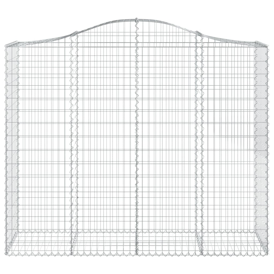 Schanskorven 2 st gewelfd 200x50x160/180 cm ijzer 2 200 x 50 x 160/180 cm