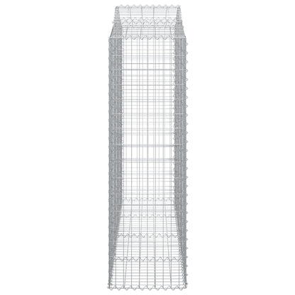 Schanskorven 2 st gewelfd 200x50x160/180 cm ijzer 2 200 x 50 x 160/180 cm