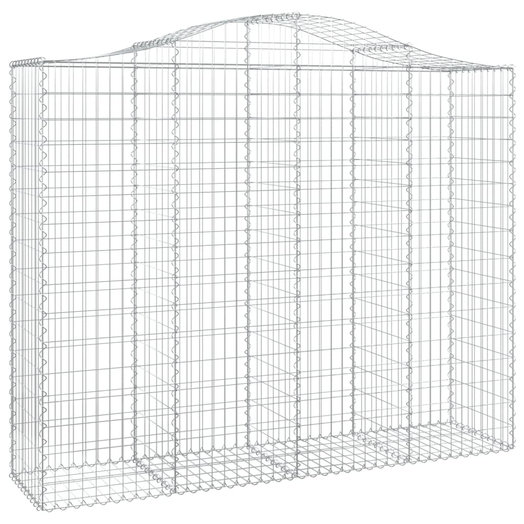 Schanskorven 3 st gewelfd 200x50x160/180 cm ijzer 3 200 x 50 x 160/180 cm