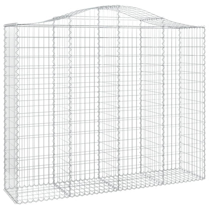 Schanskorven 3 st gewelfd 200x50x160/180 cm ijzer 3 200 x 50 x 160/180 cm