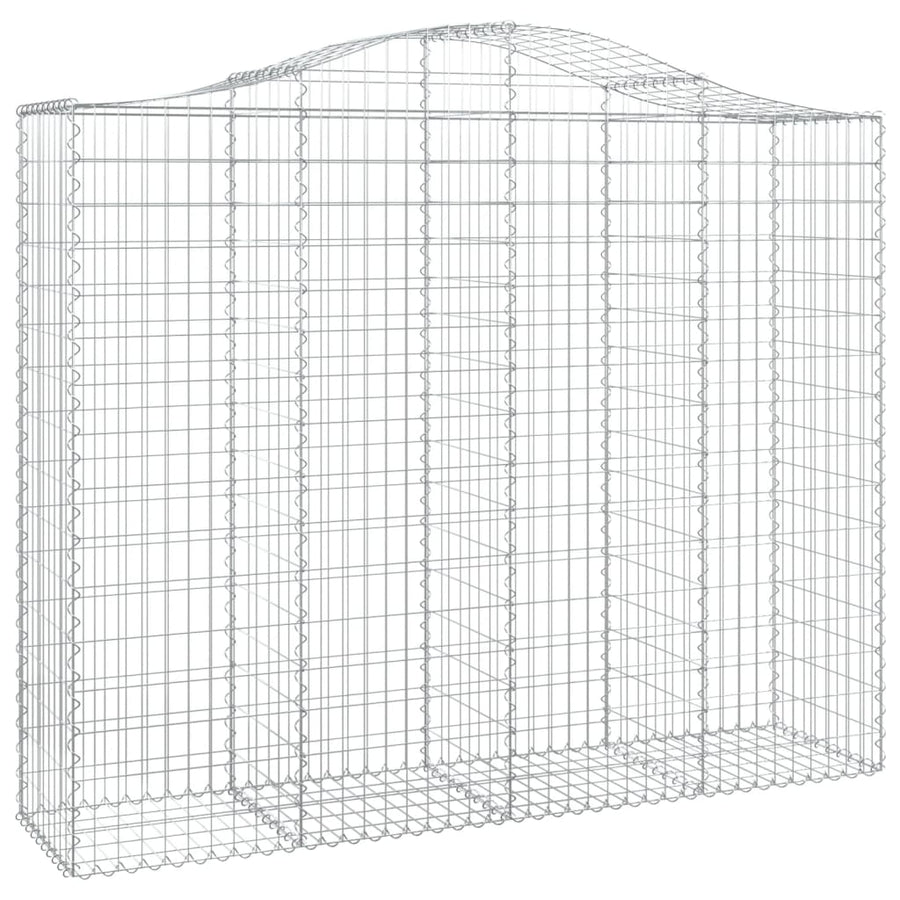 Schanskorven 3 st gewelfd 200x50x160/180 cm ijzer 3 200 x 50 x 160/180 cm