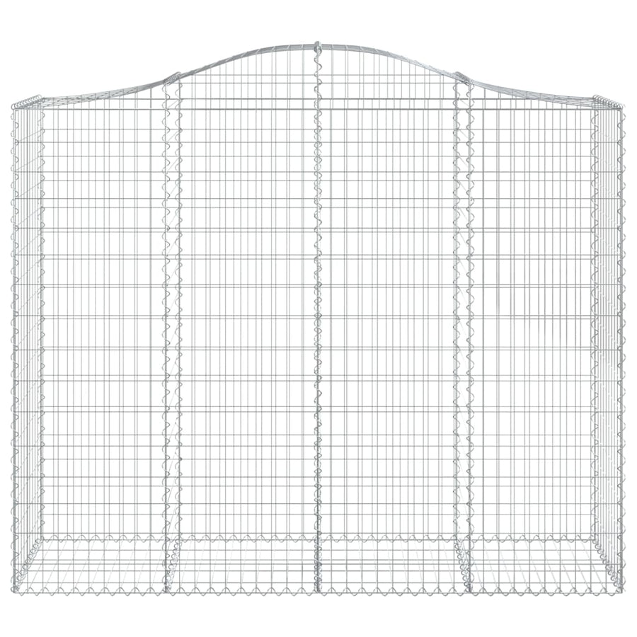 Schanskorven 4 st gewelfd 200x50x160/180 cm ijzer 4 200 x 50 x 160/180 cm