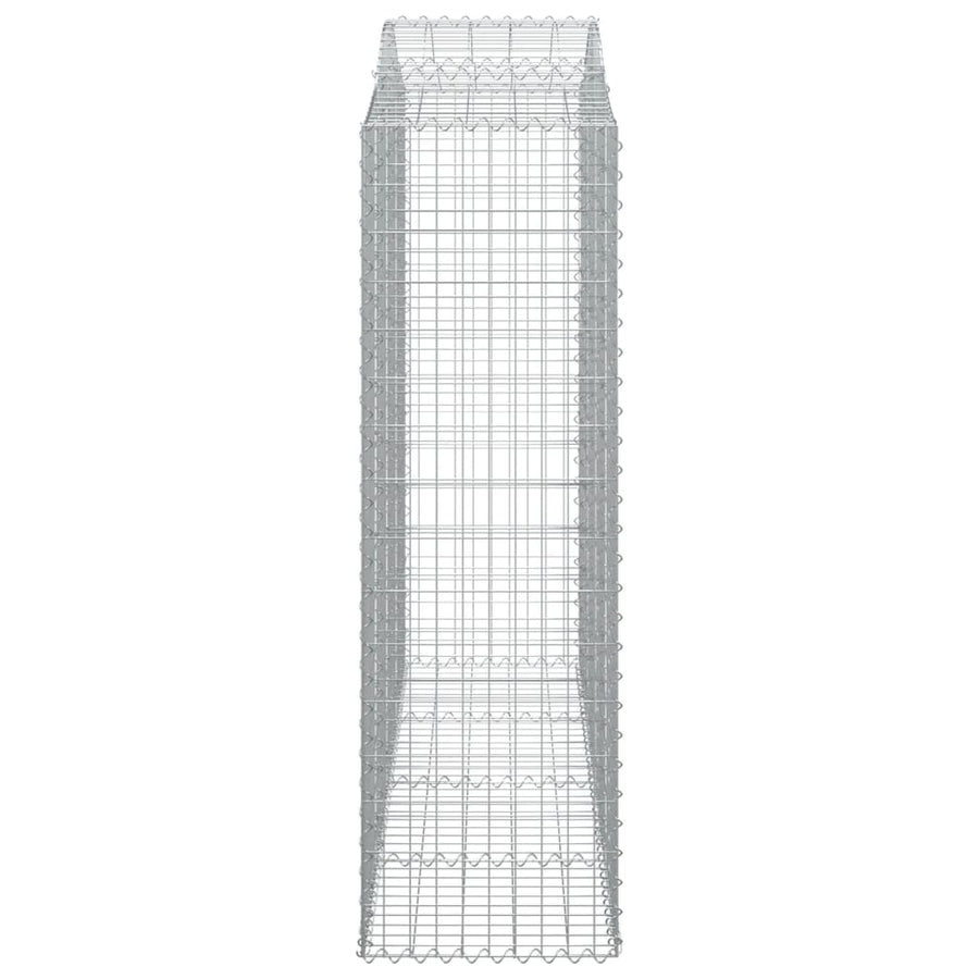 Schanskorven 4 st gewelfd 200x50x160/180 cm ijzer 4 200 x 50 x 160/180 cm
