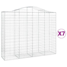 Schanskorven 7 st gewelfd 200x50x160/180 cm ijzer 7 200 x 50 x 160/180 cm