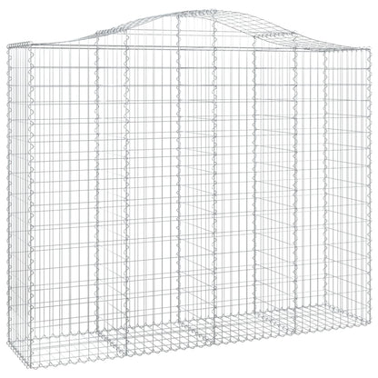 Schanskorven 7 st gewelfd 200x50x160/180 cm ijzer 7 200 x 50 x 160/180 cm