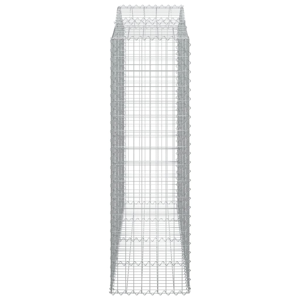 Schanskorven 7 st gewelfd 200x50x160/180 cm ijzer 7 200 x 50 x 160/180 cm