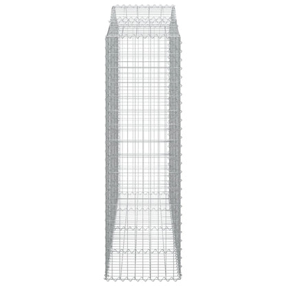 Schanskorven 7 st gewelfd 200x50x160/180 cm ijzer 7 200 x 50 x 160/180 cm