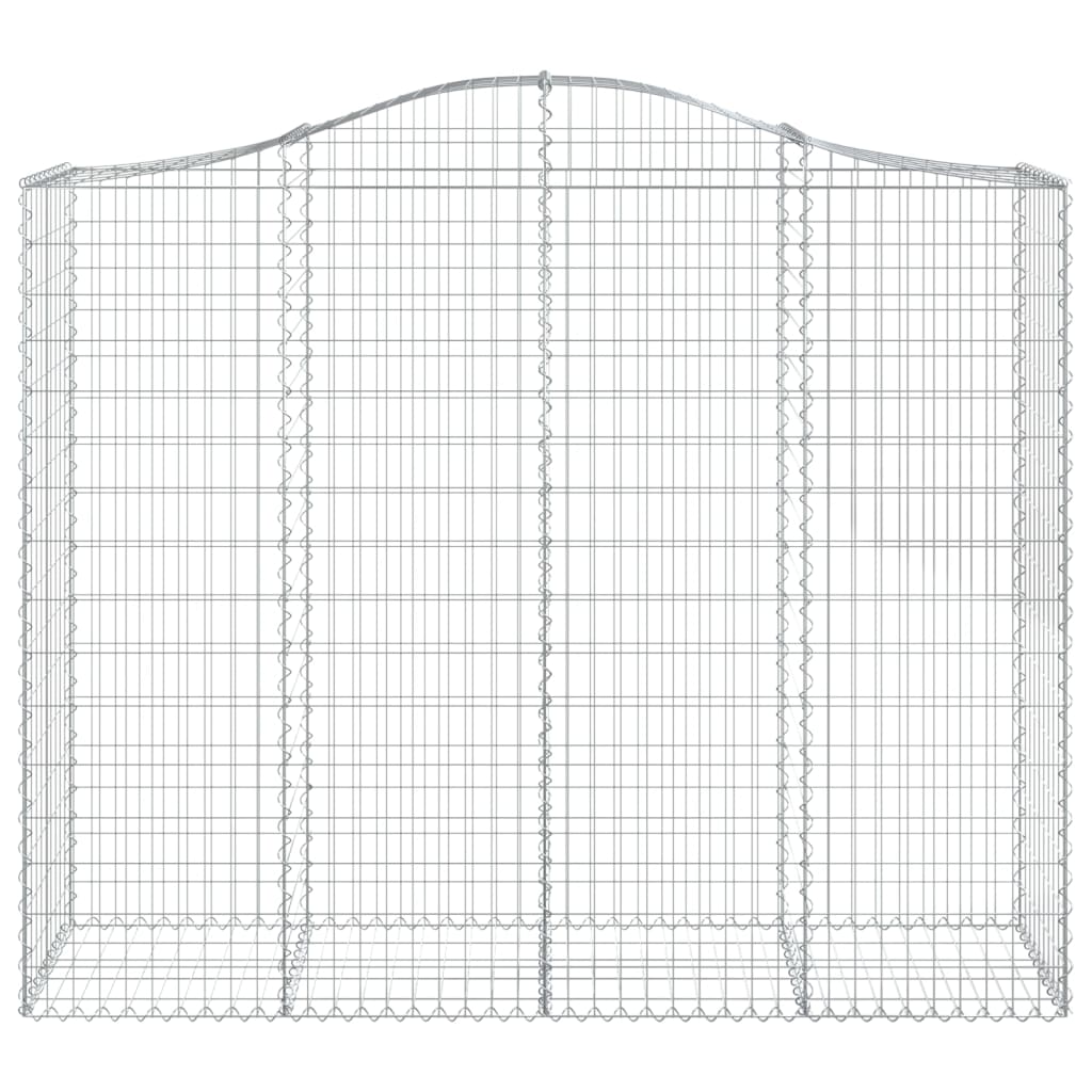 Schanskorven 9 st gewelfd 200x50x160/180 cm ijzer 9 200 x 50 x 160/180 cm