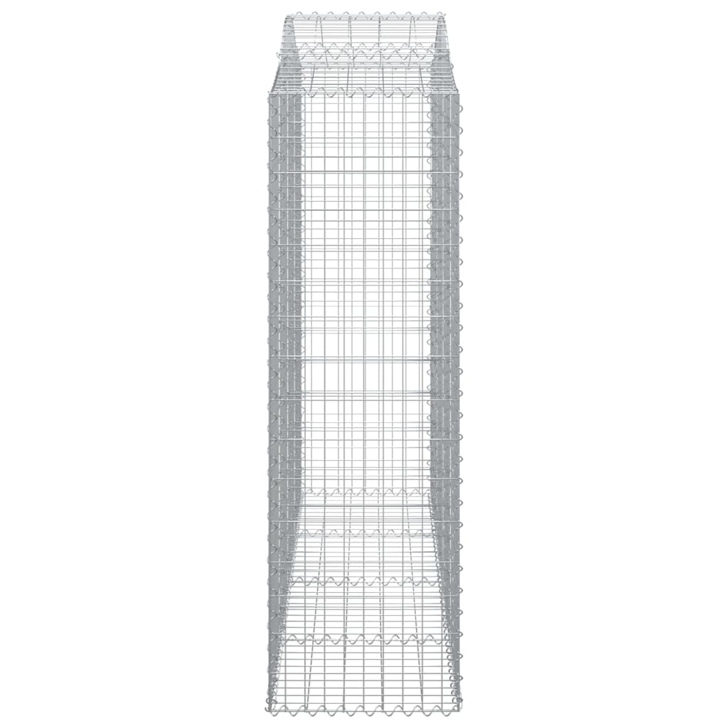 Schanskorven 9 st gewelfd 200x50x160/180 cm ijzer 9 200 x 50 x 160/180 cm