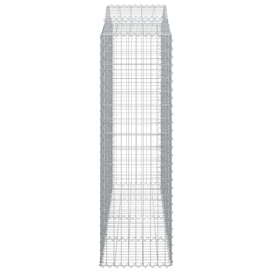 Schanskorven 9 st gewelfd 200x50x160/180 cm ijzer 9 200 x 50 x 160/180 cm