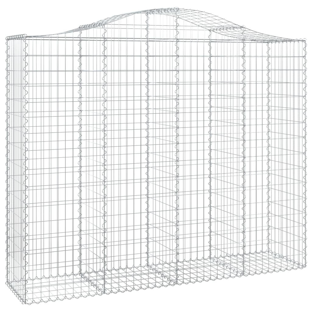 Schanskorven 10 st gewelfd 200x50x160/180 cm ijzer 10 200 x 50 x 160/180 cm