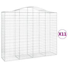 Schanskorven 11 st gewelfd 200x50x160/180 cm ijzer 11 200 x 50 x 160/180 cm