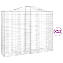 Schanskorven 12 st gewelfd 200x50x160/180 cm ijzer 12 200 x 50 x 160/180 cm