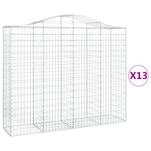 Schanskorven 13 st gewelfd 200x50x160/180 cm ijzer 13 200 x 50 x 160/180 cm