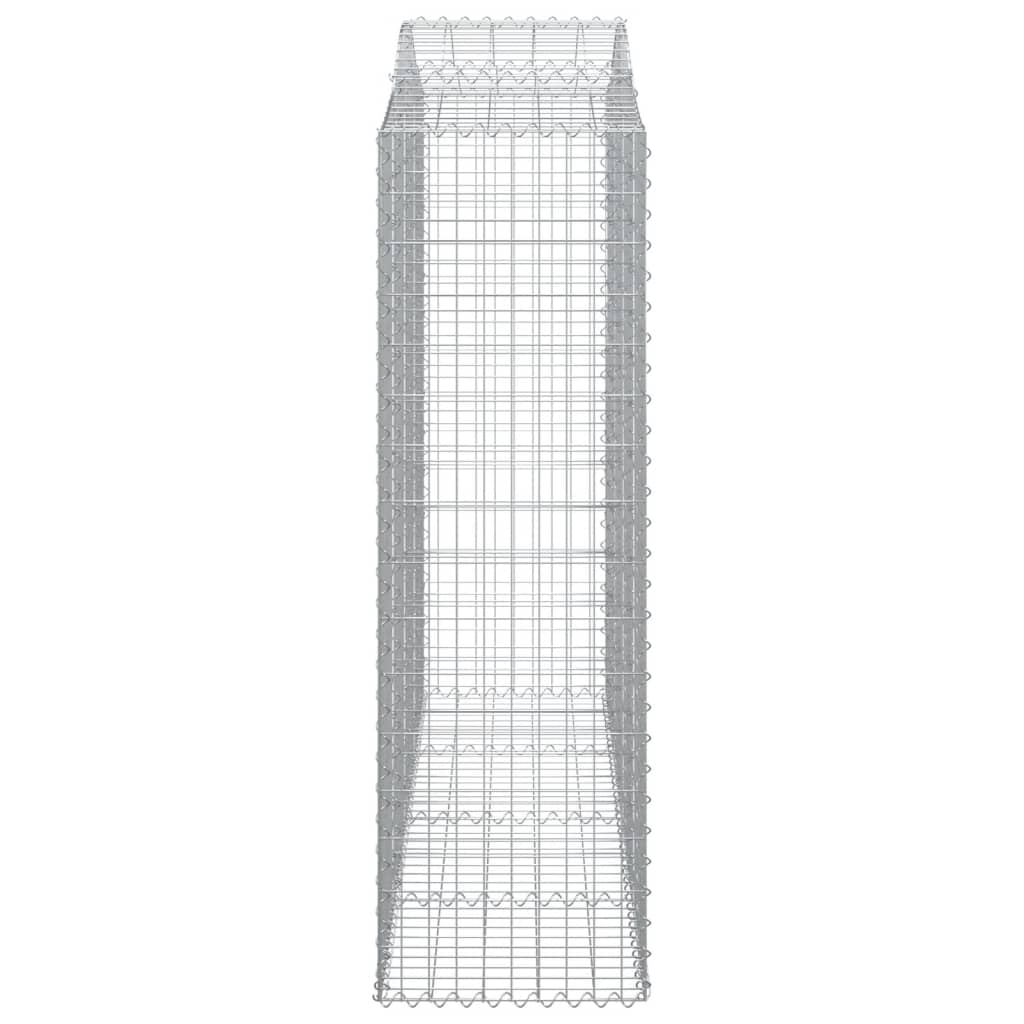 Schanskorven 13 st gewelfd 200x50x160/180 cm ijzer 13 200 x 50 x 160/180 cm