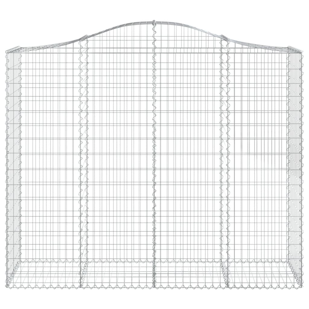 Schanskorven 14 st gewelfd 200x50x160/180 cm ijzer 14 200 x 50 x 160/180 cm