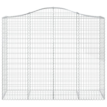 Schanskorven 14 st gewelfd 200x50x160/180 cm ijzer 14 200 x 50 x 160/180 cm