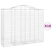 Schanskorven 18 st gewelfd 200x50x160/180 cm ijzer 18 200 x 50 x 160/180 cm
