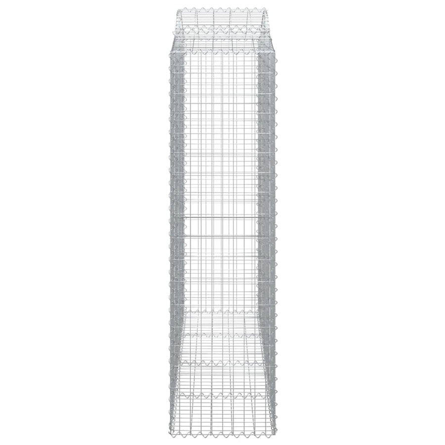 Schanskorven 2 st gewelfd 200x50x180/200 cm ijzer 2 200 x 50 x 180/200 cm