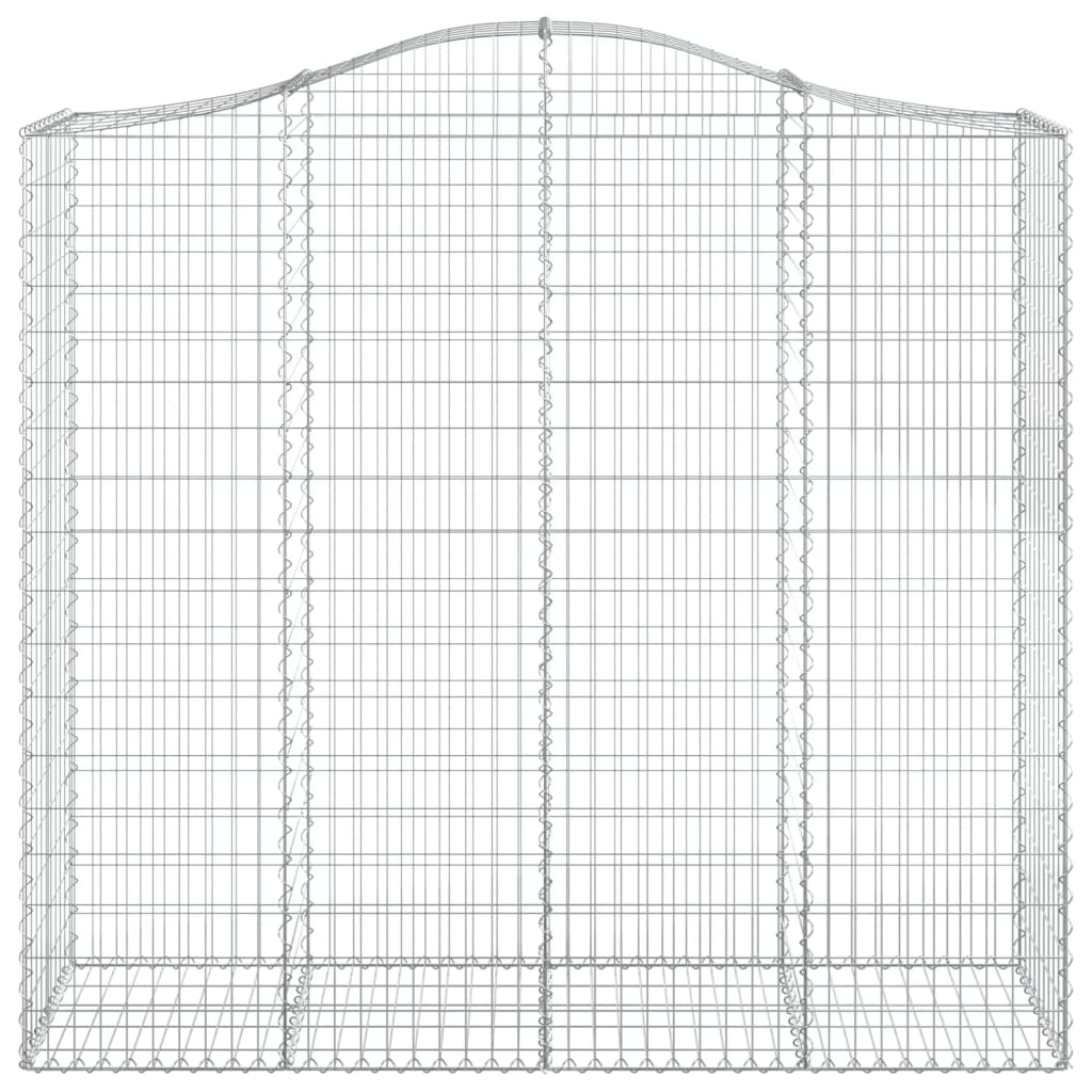 Schanskorven 4 st gewelfd 200x50x180/200 cm ijzer 4 200 x 50 x 180/200 cm