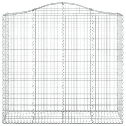 Schanskorven 4 st gewelfd 200x50x180/200 cm ijzer 4 200 x 50 x 180/200 cm