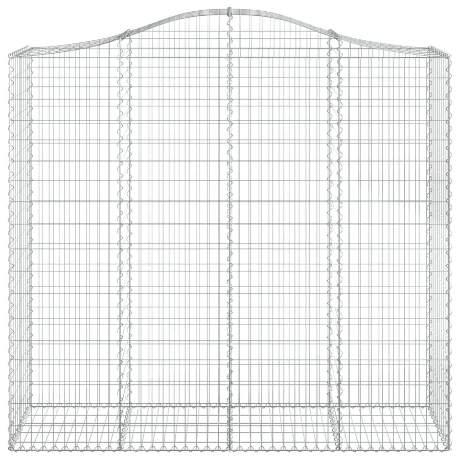 Schanskorven 4 st gewelfd 200x50x180/200 cm ijzer 4 200 x 50 x 180/200 cm