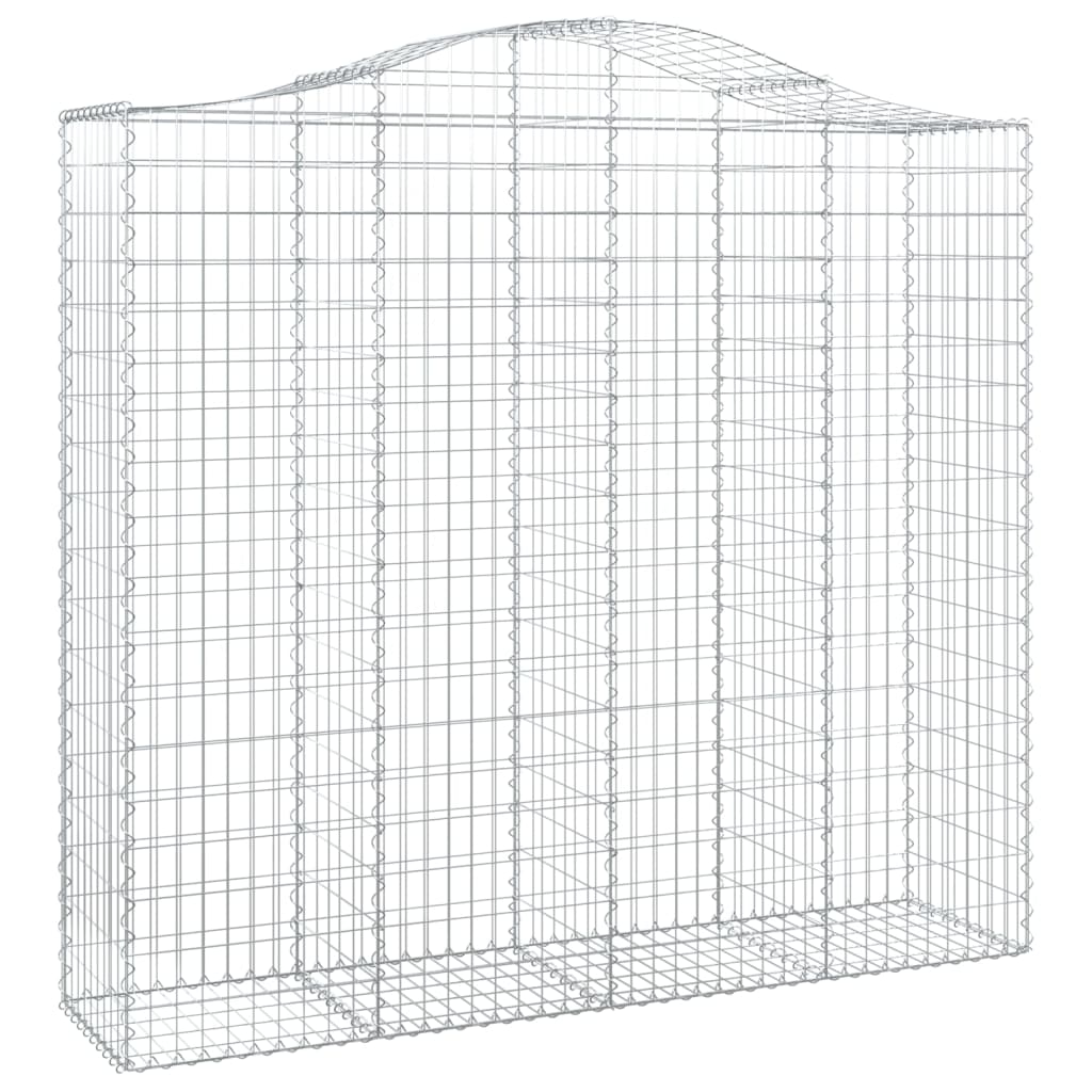 Schanskorven 5 st gewelfd 200x50x180/200 cm ijzer 5 200 x 50 x 180/200 cm