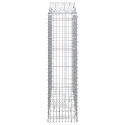 Schanskorven 5 st gewelfd 200x50x180/200 cm ijzer 5 200 x 50 x 180/200 cm