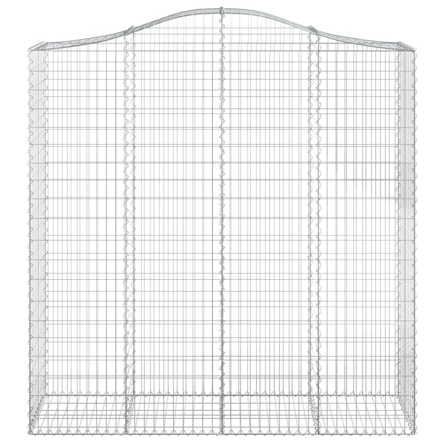 Schanskorven 2 st gewelfd 200x50x200/220 cm ijzer 2 200 x 50 x 200/220 cm