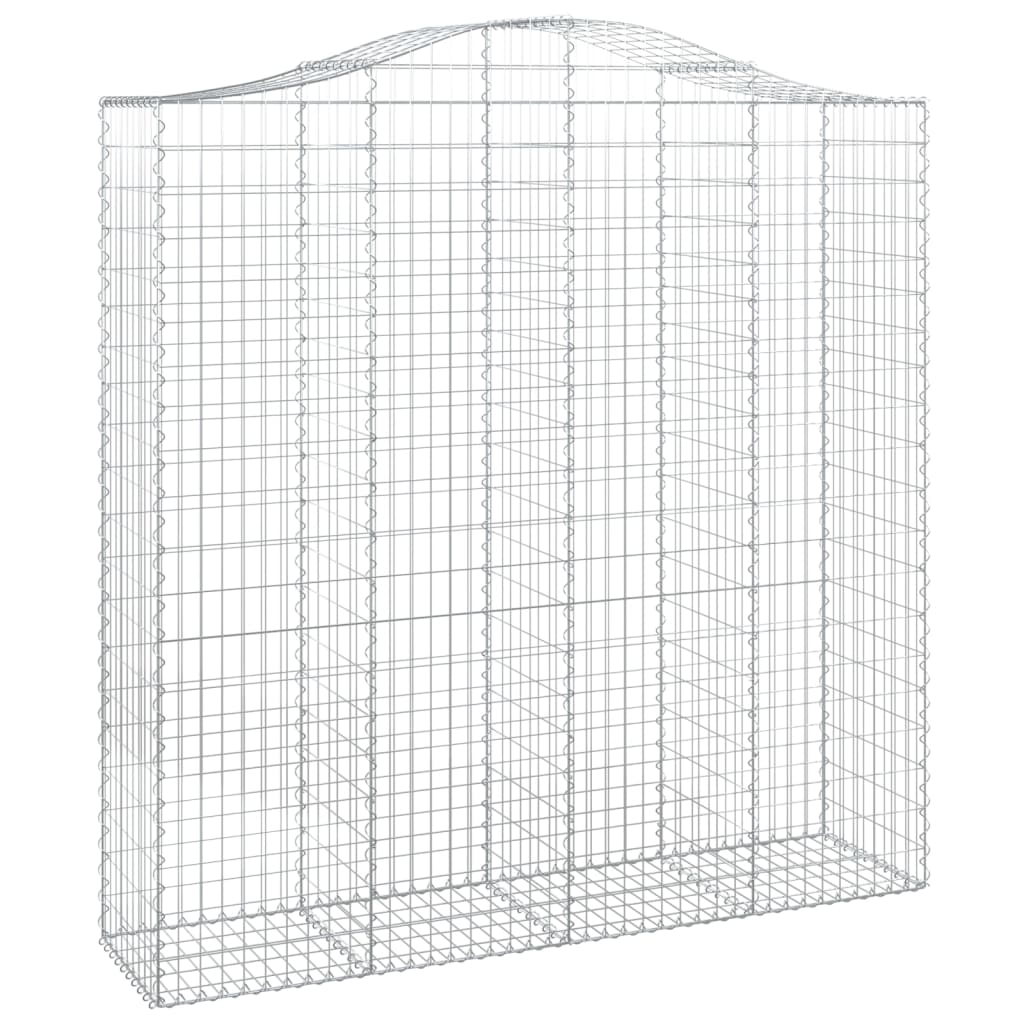 Schanskorven 4 st gewelfd 200x50x200/220 cm ijzer 4 200 x 50 x 200/220 cm