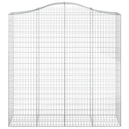 Schanskorven 4 st gewelfd 200x50x200/220 cm ijzer 4 200 x 50 x 200/220 cm