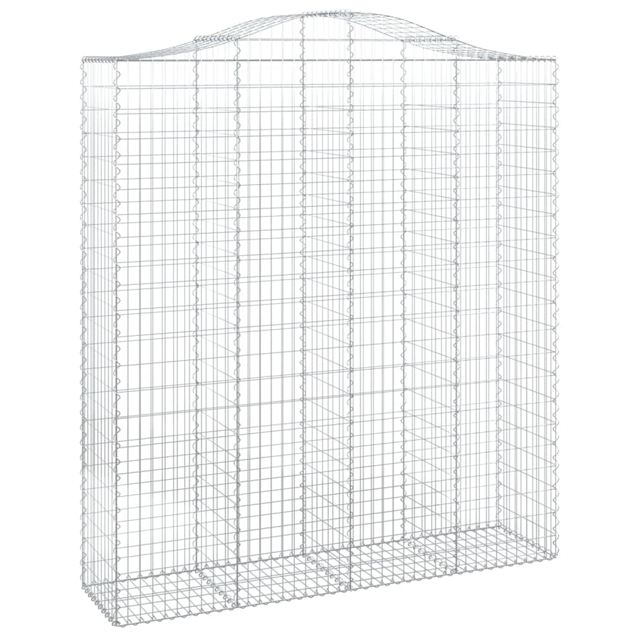 Schanskorven 2 st gewelfd 200x50x220/240 cm ijzer 2 200 x 50 x 220/240 cm