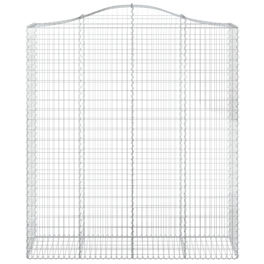 Schanskorven 2 st gewelfd 200x50x220/240 cm ijzer 2 200 x 50 x 220/240 cm