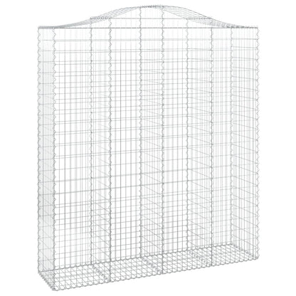 Schanskorven 4 st gewelfd 200x50x220/240 cm ijzer 4 200 x 50 x 220/240 cm
