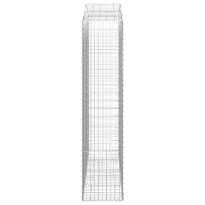 Schanskorven 4 st gewelfd 200x50x220/240 cm ijzer 4 200 x 50 x 220/240 cm