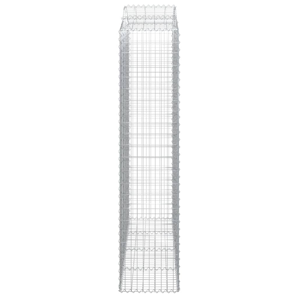 Schanskorven 10 st gewelfd 200x50x220/240 cm ijzer 10 200 x 50 x 220/240 cm
