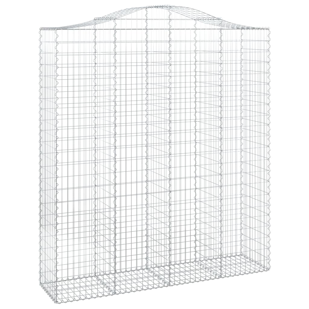 Schanskorven 12 st gewelfd 200x50x220/240 cm ijzer 12 200 x 50 x 220/240 cm