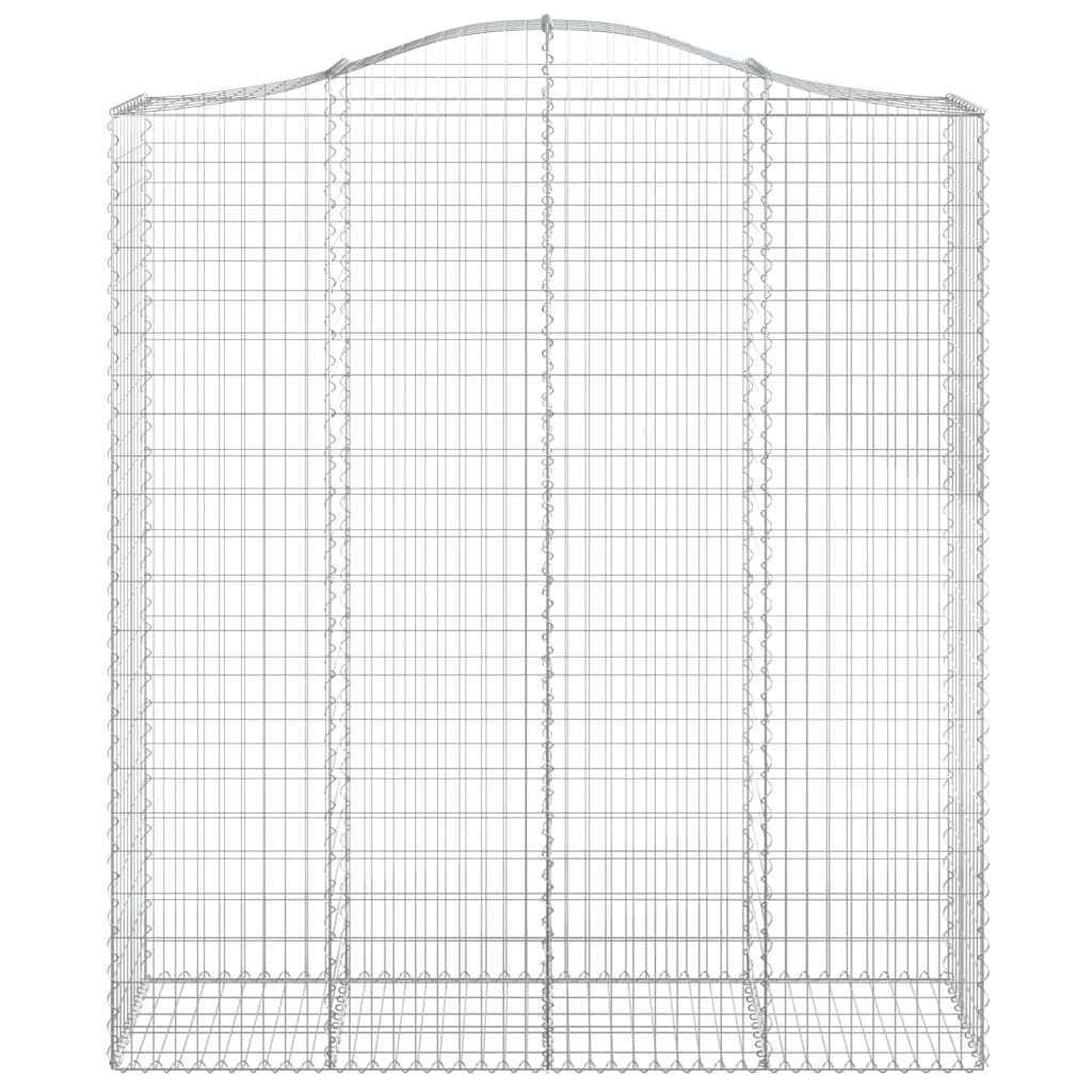 Schanskorven 12 st gewelfd 200x50x220/240 cm ijzer 12 200 x 50 x 220/240 cm